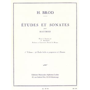 Henri Brod: Etudes et Sonates Vol.1 (Oboe solo)