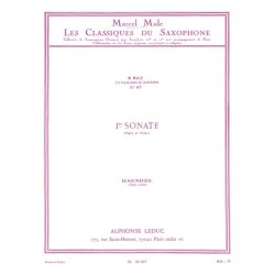 Georg Friedrich Handel: Sonata No.1, Op.1 No.1a (Classiques No.87) (Saxophone-Alto & Piano)