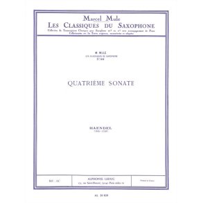 Georg Friedrich Handel: Sonata No.4 (Classiques No.88) (Saxophone-Alto & Piano)