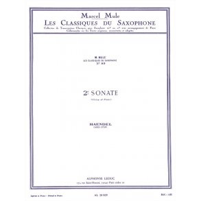 Georg Friedrich Handel: Sonata No.2 (Classiques No.89) (Saxophone-Alto & Piano)