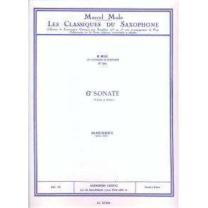 George Frideric Handel: Sonata No.6 Op.1/15 (Alto Saxophone)