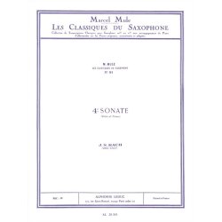 Johann Sebastian Bach: Sonata pour Fl&ucirc;te No.4 (Classiques No.91) (Saxophone-Alto & Piano)