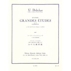 Ulysse Del&eacute;cluse: 14 Grandes Etudes (Clarinet solo)