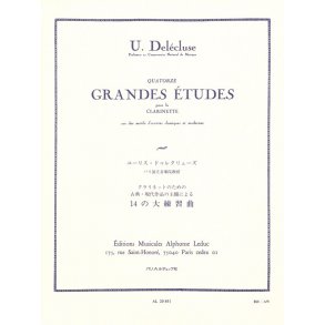 Ulysse Delécluse: 14 Grandes Etudes (Clarinet solo)