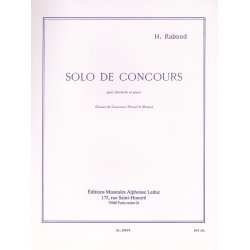 Henri Rabaud: Solo De Concours Op. 10 (Clarinet And Piano)