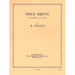 Pierre Duclos: Pi&egrave;ce br&egrave;ve (Saxophone-Alto & Piano)