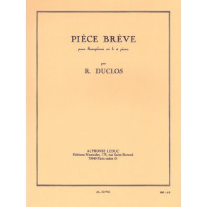 Pierre Duclos: Pièce brève (Saxophone-Alto & Piano)