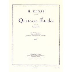 Hyacinthe E. Klos&eacute;: 14 Etudes (Clarinet solo)