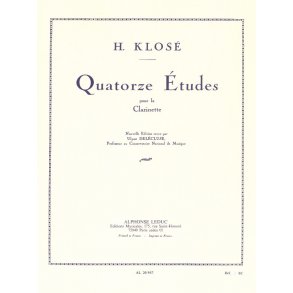 Hyacinthe E. Klosé: 14 Etudes (Clarinet solo)