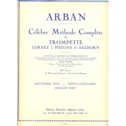 C&eacute;l&egrave;bre m&eacute;thode compl&egrave;te de trompette, cornet &agrave; pistons et saxhorn volume 2