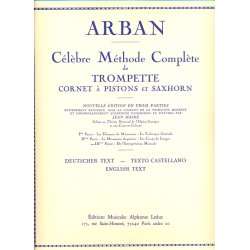 C&eacute;l&egrave;bre m&eacute;thode Compl&egrave;te de Trompette cornet &agrave; pistons et saxhorn vol 3 ARBAN