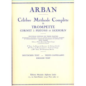 Célèbre méthode Complète de Trompette cornet à pistons et saxhorn vol 3 ARBAN