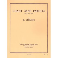 Robert Cl&eacute;risse: Chant sans Paroles (Horn & Piano)