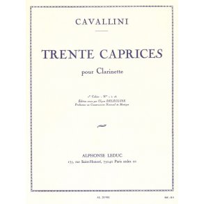 Ernesto Cavallini: 30 Caprices Vol.1 (Clarinet solo)