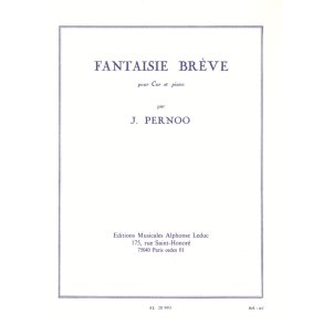 Jacques Pernoo: Fantaisie brève (Horn & Piano)