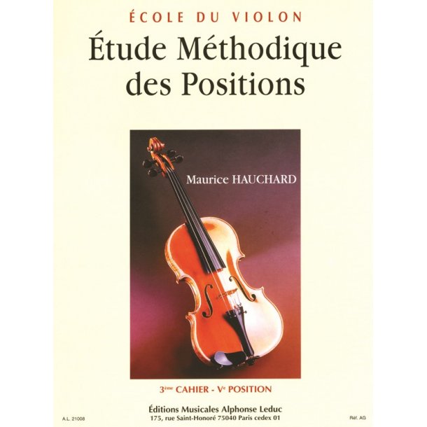 M. Hauchard: Etude m&eacute;thodique des Positions Vol.3: 5th & 1/2 Positions (Violin solo)