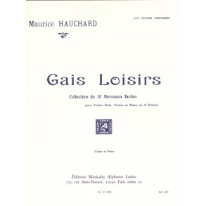 M. Hauchard: Gais Loisirs (Violin & Piano)