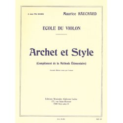 M. Hauchard: Archet et Style (Violin solo)
