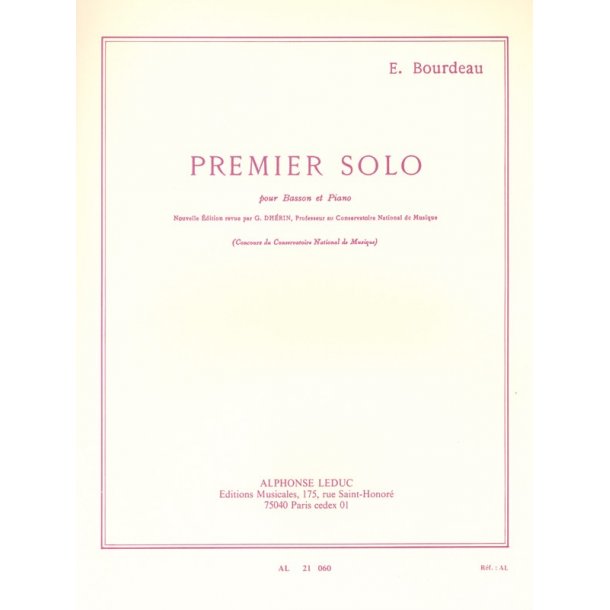 Eugene Bourdeau: Solo No.1 (Bassoon/Piano)