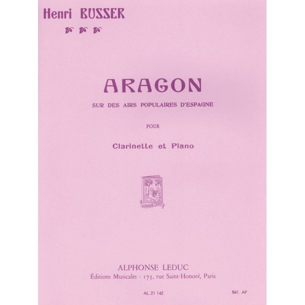 Henri B&uuml;sser: Aragon Op.91 (Clarinet & Piano)