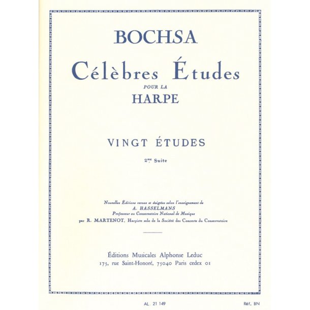 Robert Nicholas Charles Bochsa: 20 Etudes Vol.2 (Harp solo)