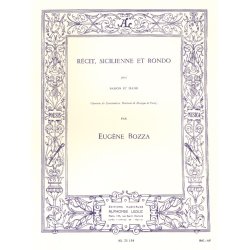 Eug&egrave;ne Bozza: R&eacute;&ccedil;it, Sicilienne et Rondo (Bassoon & Piano)
