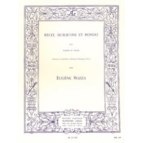 Eugène Bozza: Réçit, Sicilienne et Rondo (Bassoon & Piano)