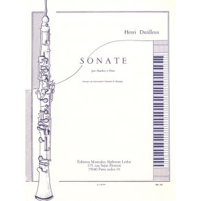 Henri Dutilleux: Sonate (Oboe & Piano)