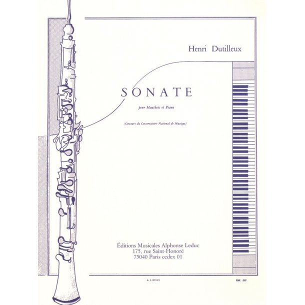 Henri Dutilleux: Sonate (Oboe & Piano)