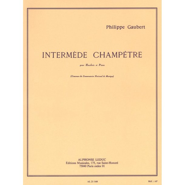 Philippe Gaubert: Interm&egrave;de champ&ecirc;tre (Oboe & Piano)