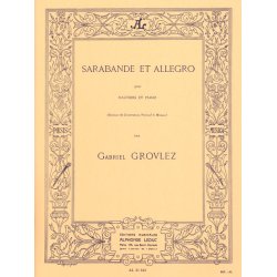 Gabriel Grovlez: Sarabande Et Allegro (Oboe)