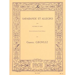 Gabriel Grovlez: Sarabande Et Allegro (Oboe)