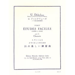 Ulysse Del&eacute;cluse: 20 Etudes faciles d'apr&egrave;s Samie (Clarinet solo)