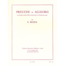 Eug&egrave;ne Bozza: Prelude and Allegro (Double Bass/Tuba/Saxhorn/Trombone and Piano)