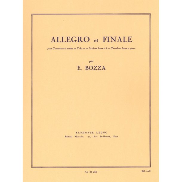 Eug&egrave;ne Bozza: Allegro Et Finale