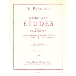 V. Blancou: 40 Etudes Vol.2 (Clarinet solo)