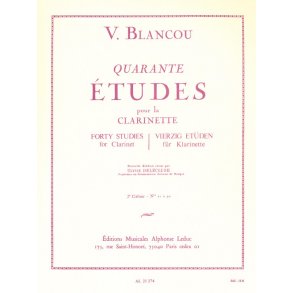 V. Blancou: 40 Etudes Vol.2 (Clarinet solo)