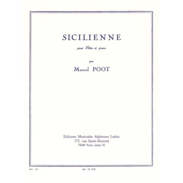 Marcel Poot: Sicilienne (Flute & Piano)
