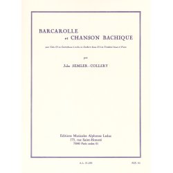 Jules Semler-Collery: Barcarolle Et Chanson Bacchique
