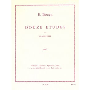 Eugène Bozza: 12 Etudes (Clarinet solo)