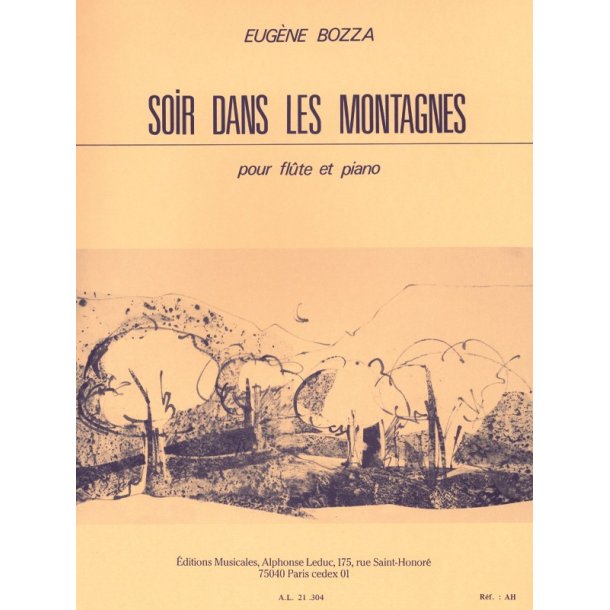 Eug&egrave;ne Bozza: Soir dans les Montagnes (Flute & Piano)