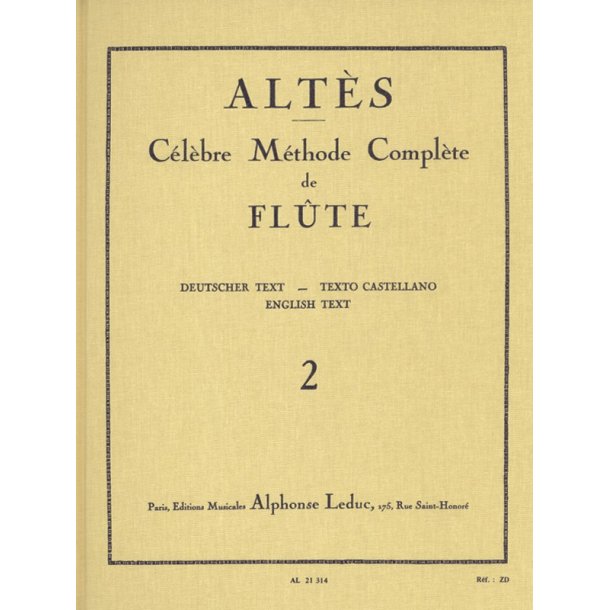 Henry Altes: Celebre Methode Complete Vol.2 -Flute Solo