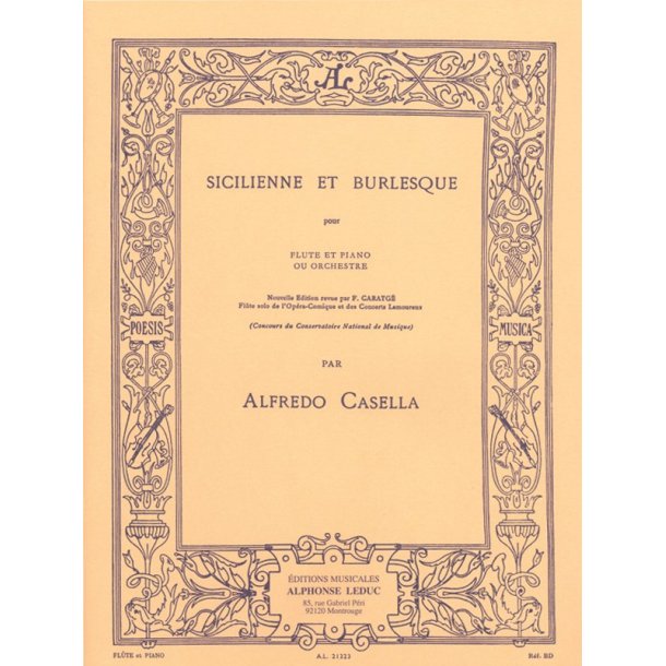 Alfredo Casella: Sicilienne E Burlesque