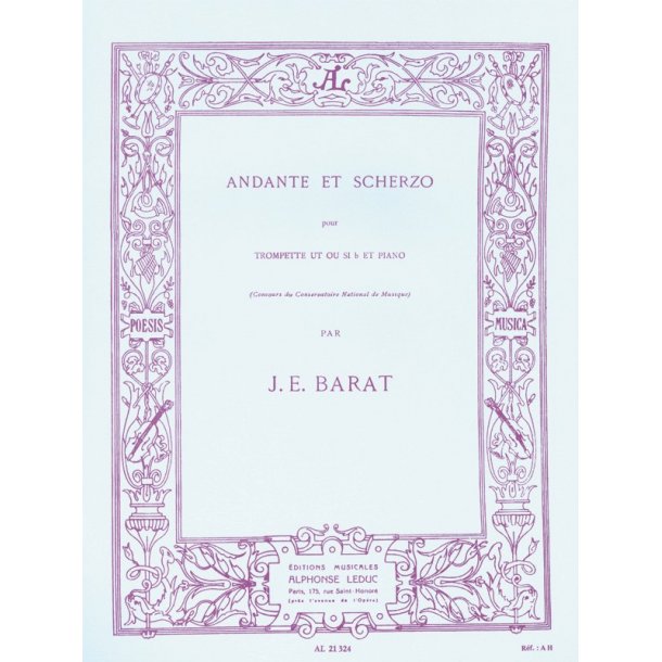 Jacques Ed. Barat: Andante Et Scherzo (Trumpet And Piano)