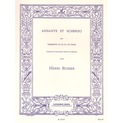 Henri Busser: Andante Et Scherzo Op.44 (Trumpet/Piano)