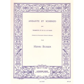 Henri Busser: Andante Et Scherzo Op.44 (Trumpet/Piano)
