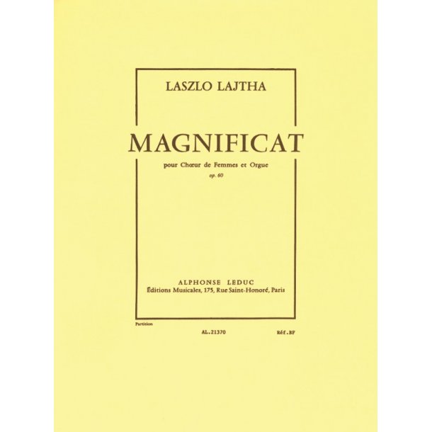 Laszlo Lajtha: Magnificat Op.60 (Choral-Female accompanied)