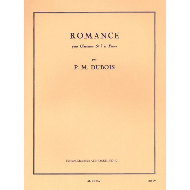 Pierre Max Dubois: Romance (Clarinet/Piano)