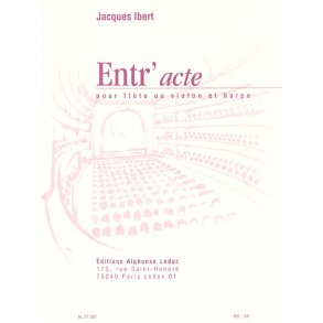 Jacques Ibert: Entr'Acte (Flute and Harp)