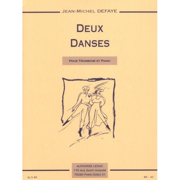 Jean Michel Defaye: 2 Danses (Trombone/Piano)